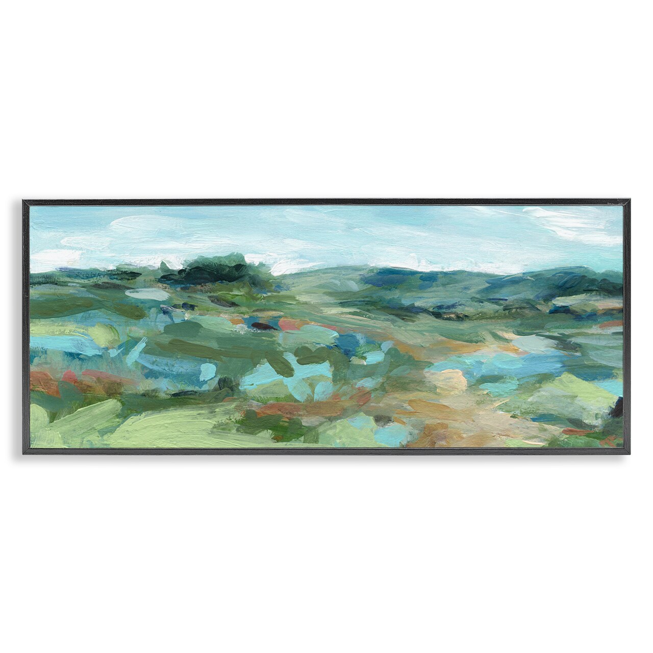 Stupell Industries Painterly Landscape Greenery Framed Giclee Design by Carol Robinson
